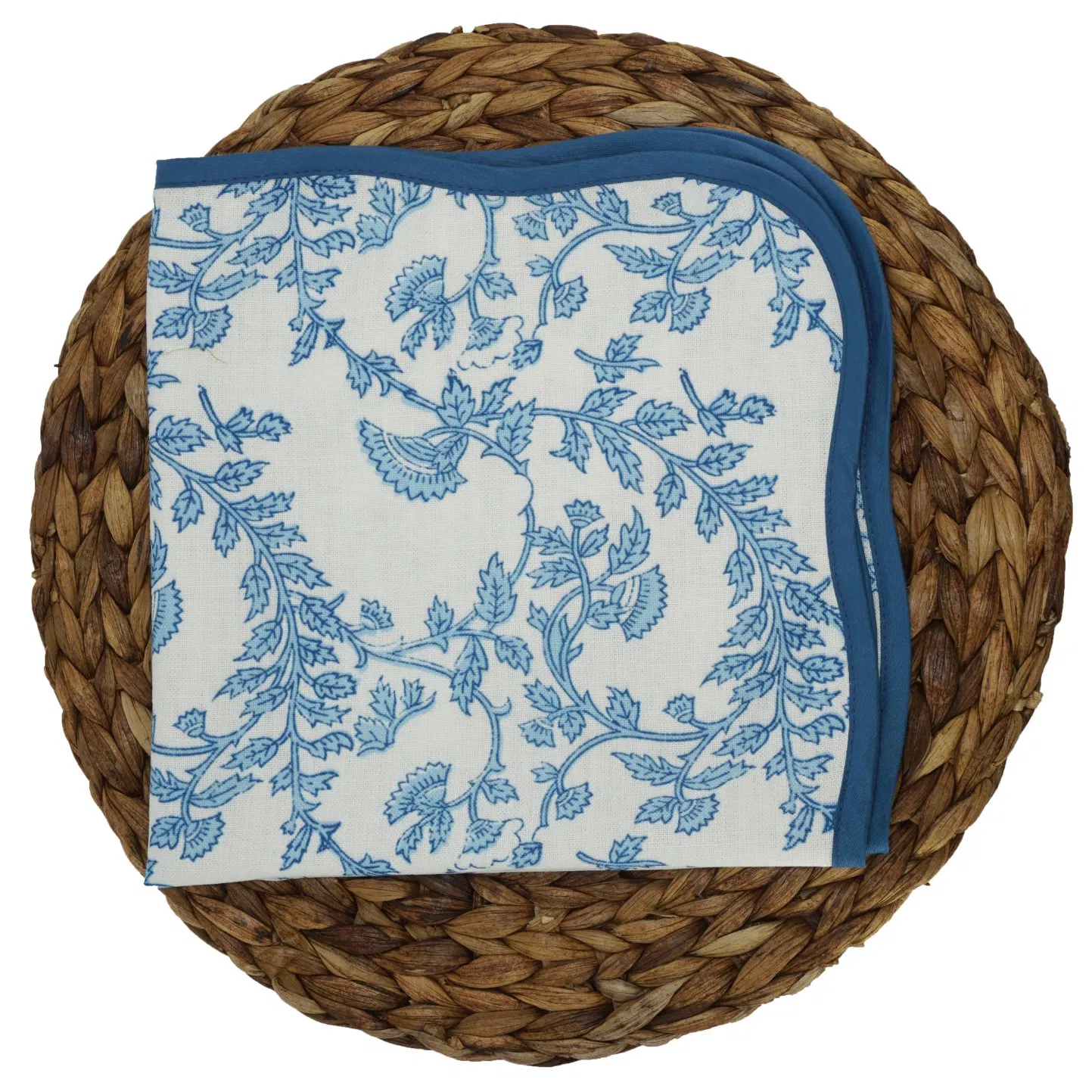 Blue Bound Scallop Napkins Hotel Napkin Cloths Wedding Tables Cloths