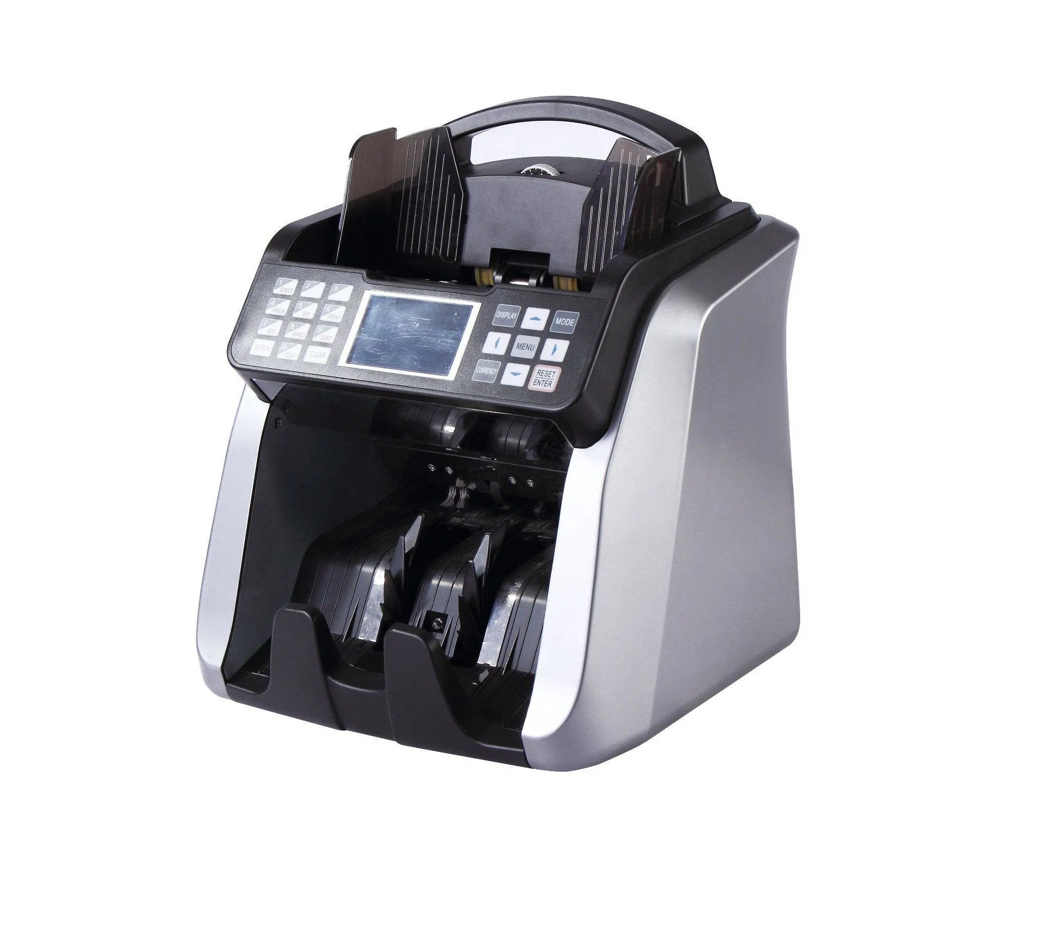 Dual Cis Two Pockets TFT Display Currency Banknote Counter Counting Machine