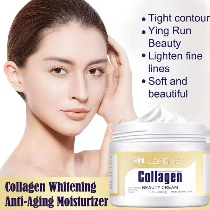 OEM Private Label Skin Care Anti Aging Cream Tightening Whitening Vitamin E Collagen Repair Face Cream