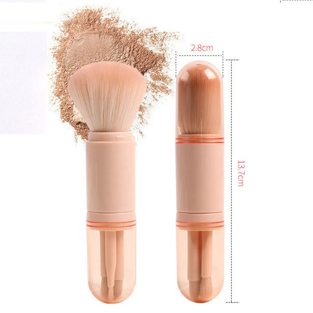 Multifunctional Telescopic Powder Brush Portable Makeup Brush Travel Brush Beauty Tool