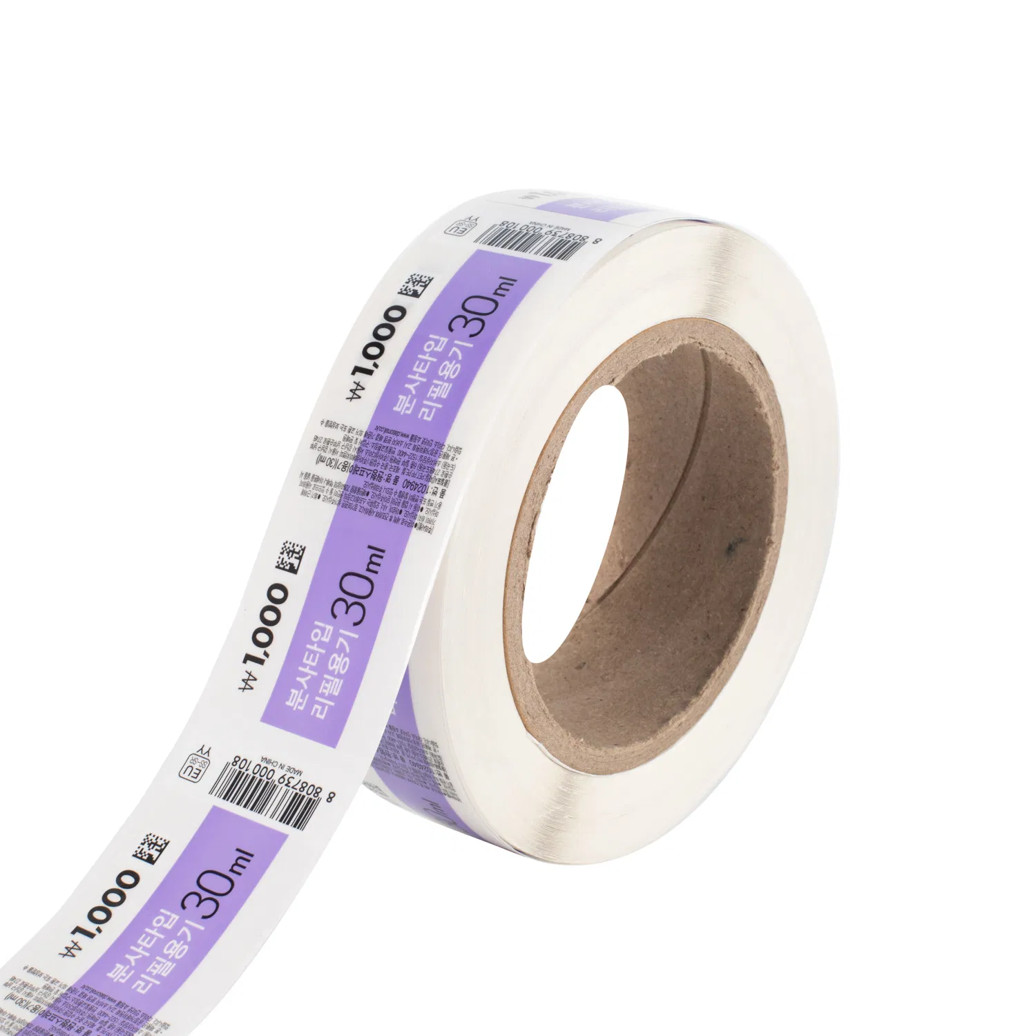 BOPP/PE/Po/PP/PVC/Pet/Vinyl/Silver/Pearlescent Film/Synthetic Paper Adhesive Label Sticker with Matte Finish