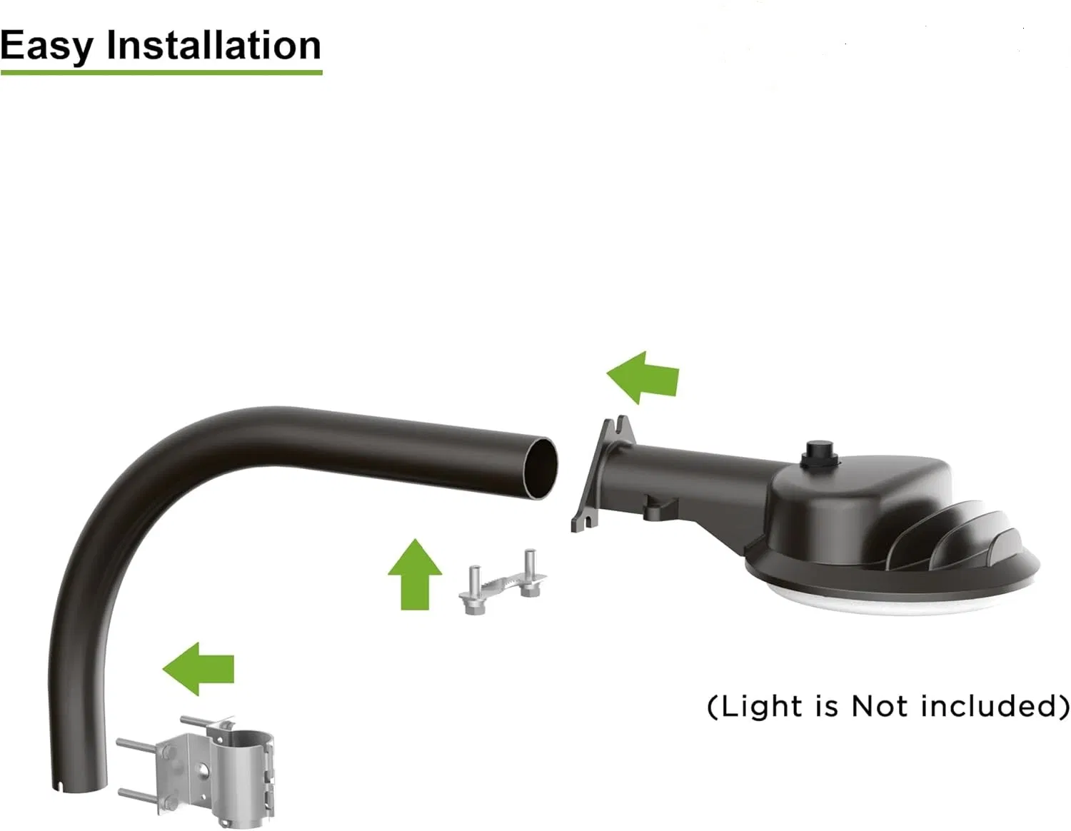 Кронштейн для уличного светильника, стальной