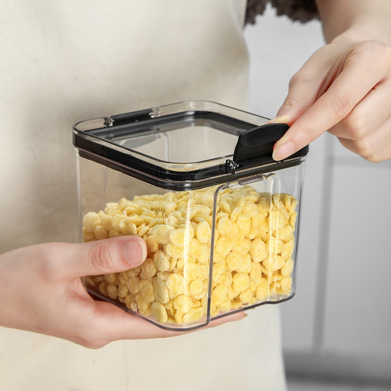 Прозрачная герметичная банка для хранения кофе и сыпучих продуктов