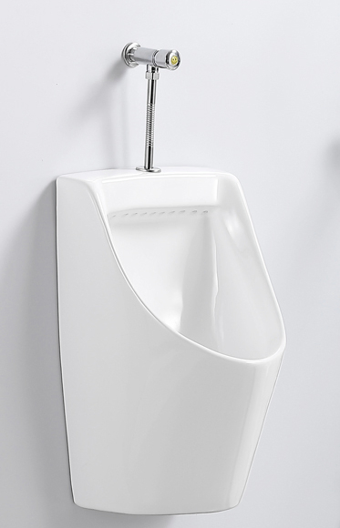 Chaozhou Factory Wholesale Adult White Color Smart Urinal S-Trap or P-Trap with External Sensor Flusher or Hand Press Flusher