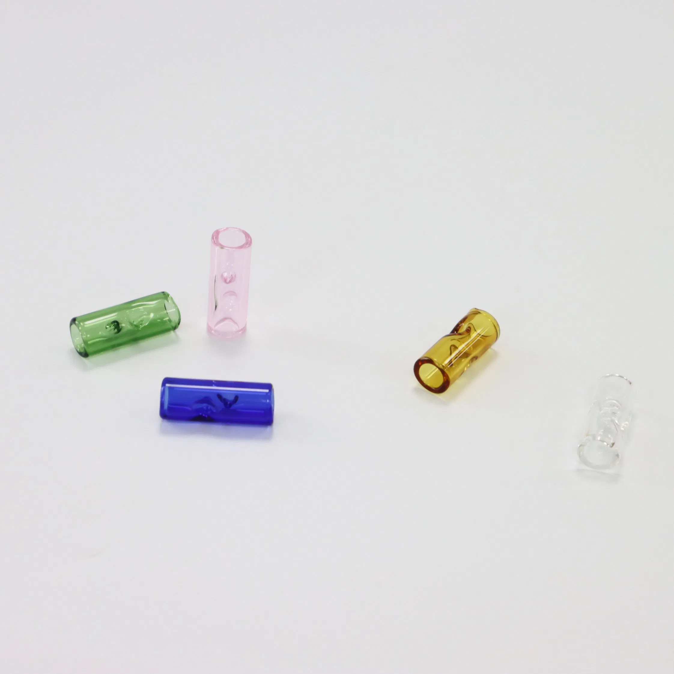 Glass Joint Filter Tip Rolling Paper Tip Clear Black Amber Glass Blunt Tips Pre Roll Glass Tip