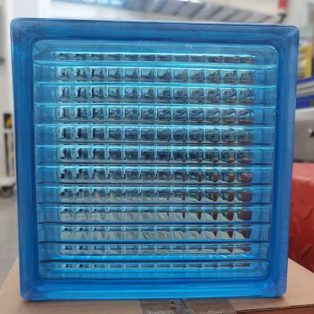 Whole Sales Green Clear Colorful Glass Brick Block Square Glass 190*190