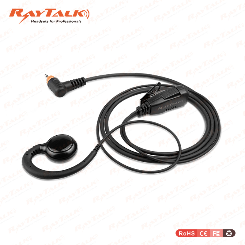 C Shape Earpiece for Kenwood 2 Pin Radios Tk208, Tk3207
