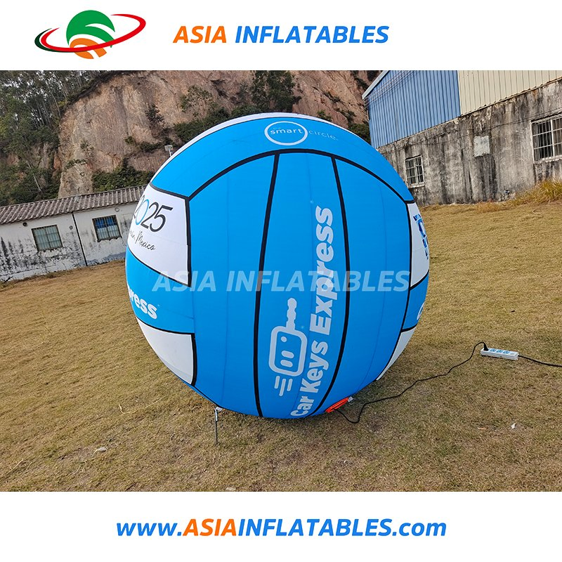 Giant Inflatable Volleyball with Printing, Airsealed Inflatable Volleyball Beach Ball for Outdoor