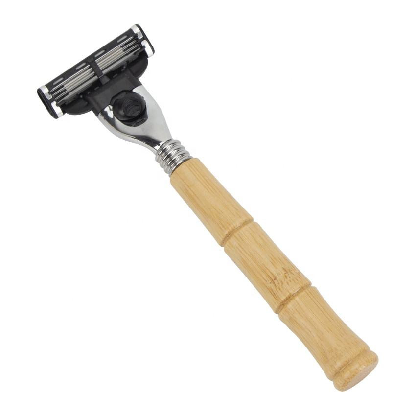 Reusable, Eco-Friendly, Biodegradable Bamboo Men's Razor