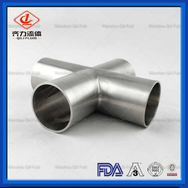 Stainless Steel Pipe Fitting Tri Clamp/Weld Sanitary Cross