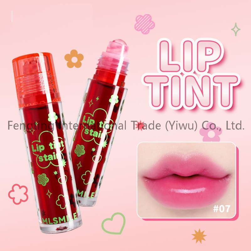 Non-Faded Lip Gloss 8 Colors Roll-on Fruit Lip Oil Moisturizing Mirror Transparent Long Lasting Hydrating Lip Glaze