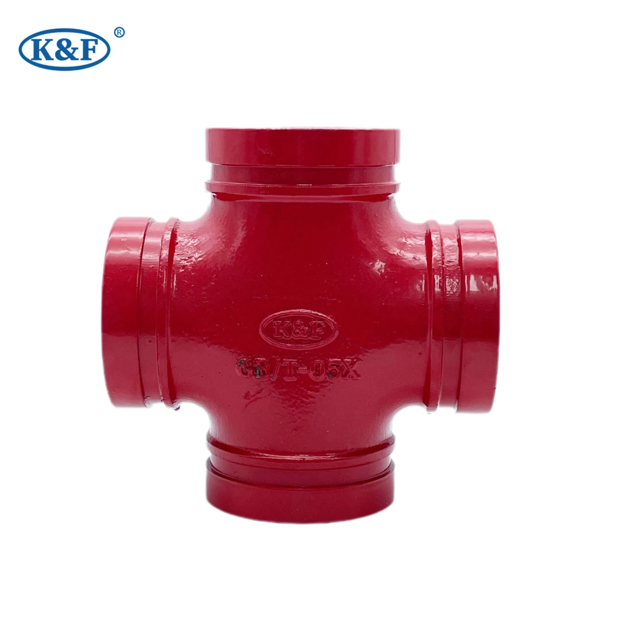 Kanaifu Grooved Ductile Iron Pipe Fitting Cross for Water Supply System