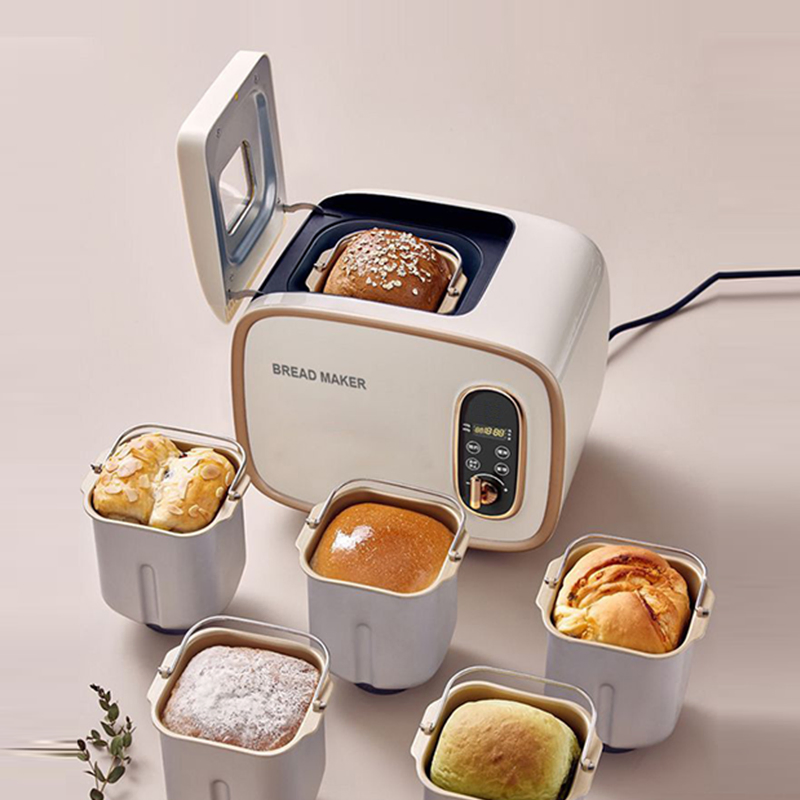 Compact 2-in-1 Breadmaker Bread Machine Maker with Timer for Fresh Loaves