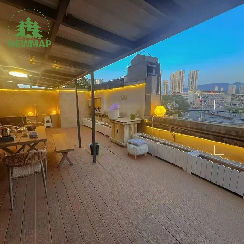 2ND Generation Co-Extrusion WPC Decking Composite Waterproof for Garden