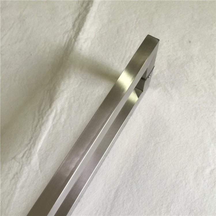 Custom Length Brush Finish Stainless Steel Square Door Pull