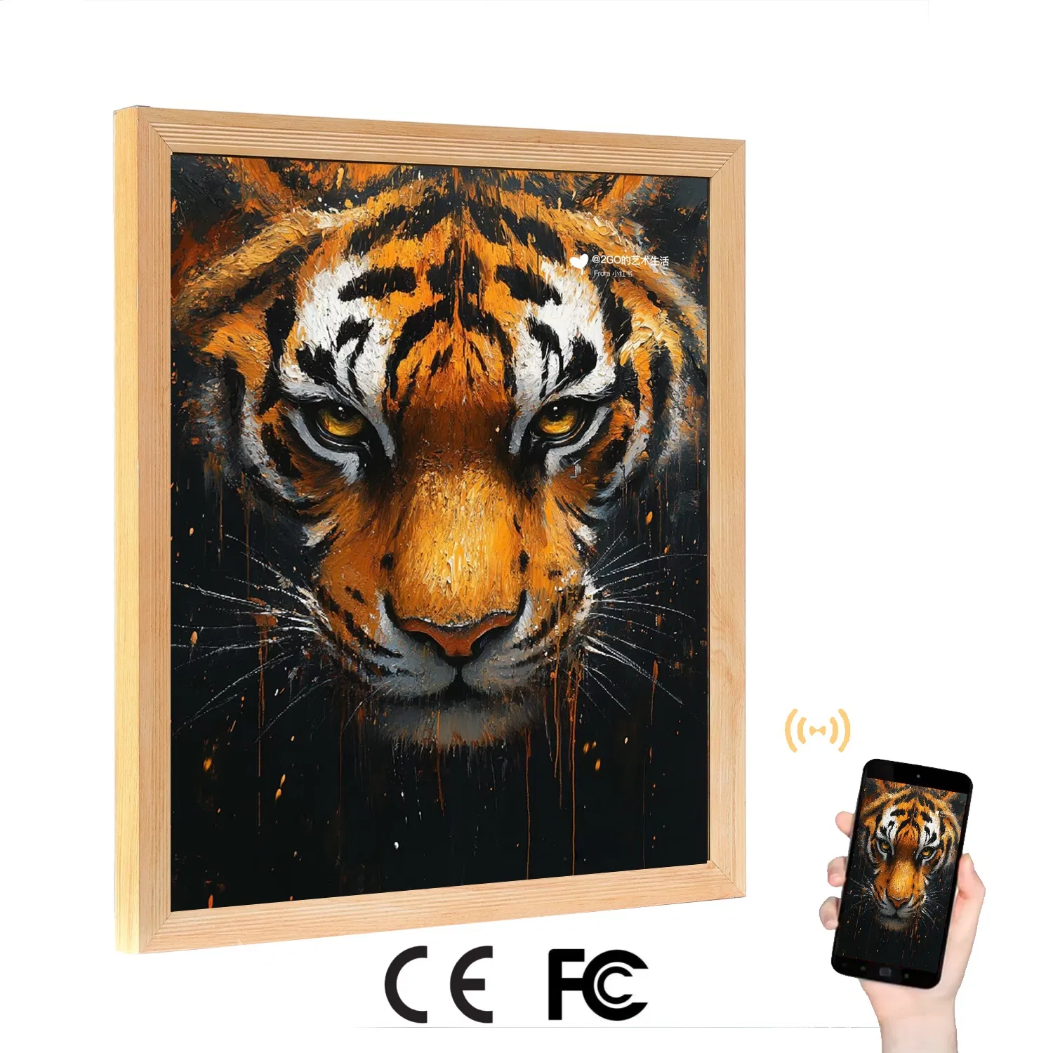 Bright 19 2 27 9 Inch Digital Frame Display for Art Exhibits