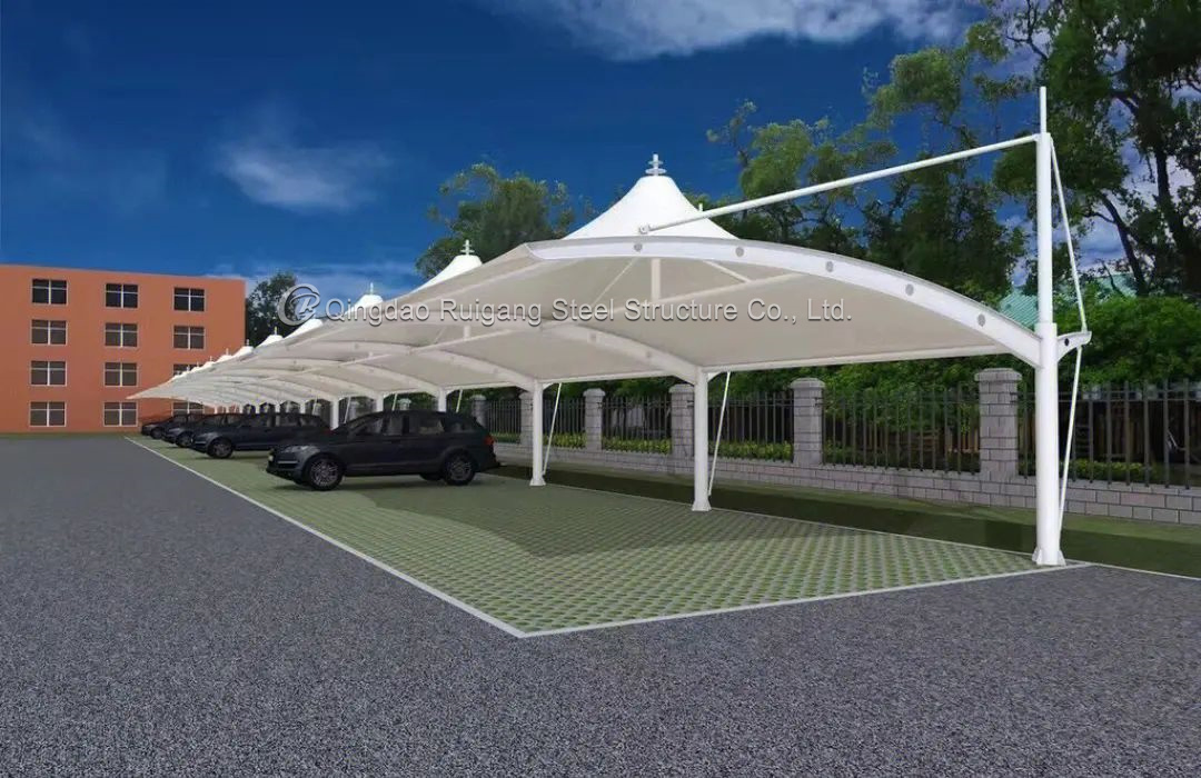 Metal Garage Prefab Light Steel Structure Metal Carport