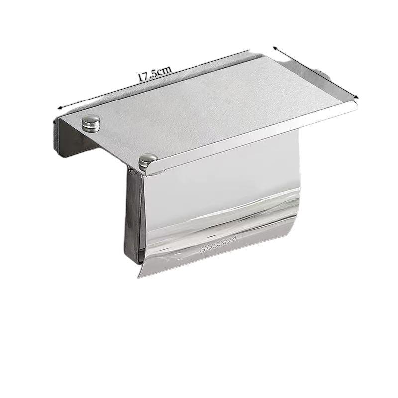 Compact Design Wall - Mounted Kitchen Tissue Holder with Multi - Use Shelf