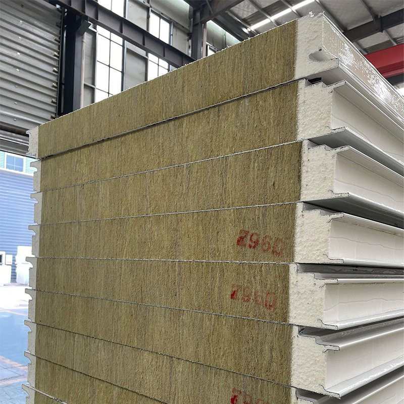 Asbestos Free Eco-Friendly Rock Wool SIP Panel for Wall/Roof/Ceiling Thermal Insulation