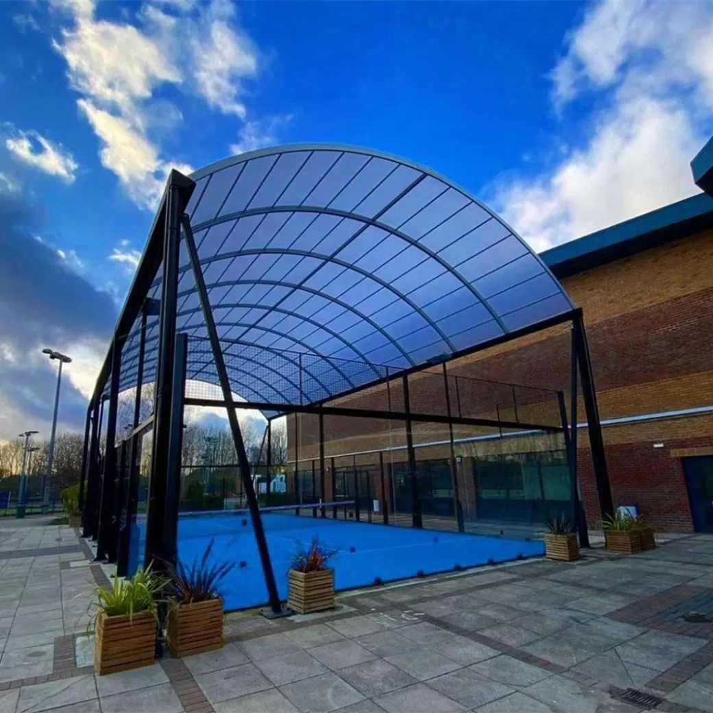 Panoramic Padel Court Cover Outdoor Canopy Tennis Court Tent Paddle Court with Roof