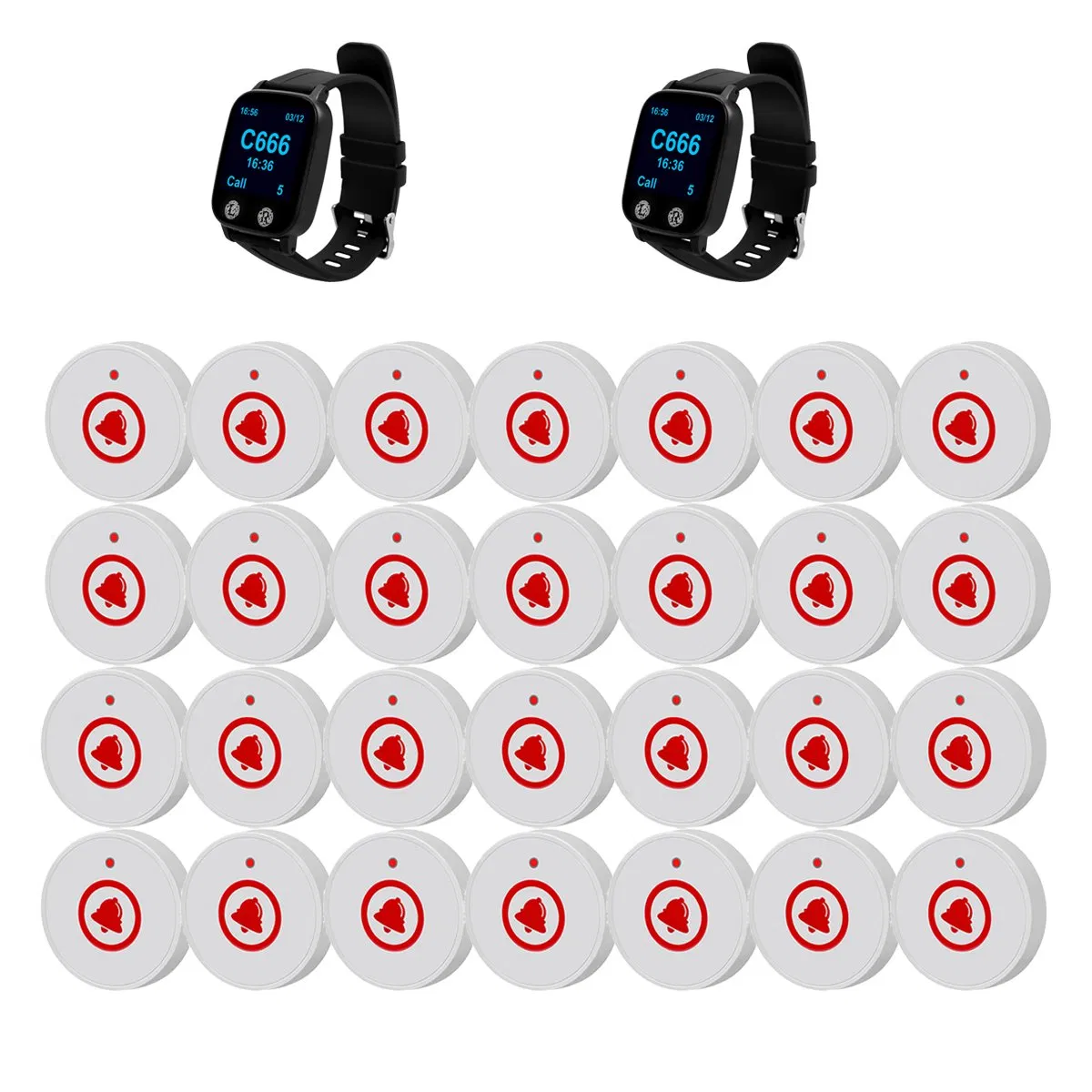 Wireless Nurse Call Button & Display Receiver for Clinics & Nursing Homes