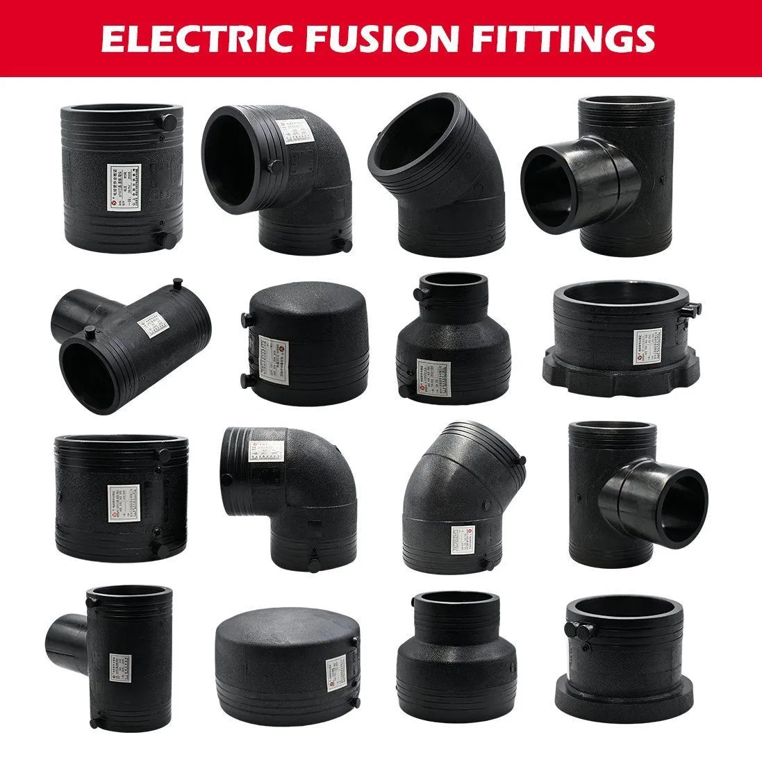Customized PE Pipe Fitting HDPE Black Butt Fusion Cap with Diversified Shape Design