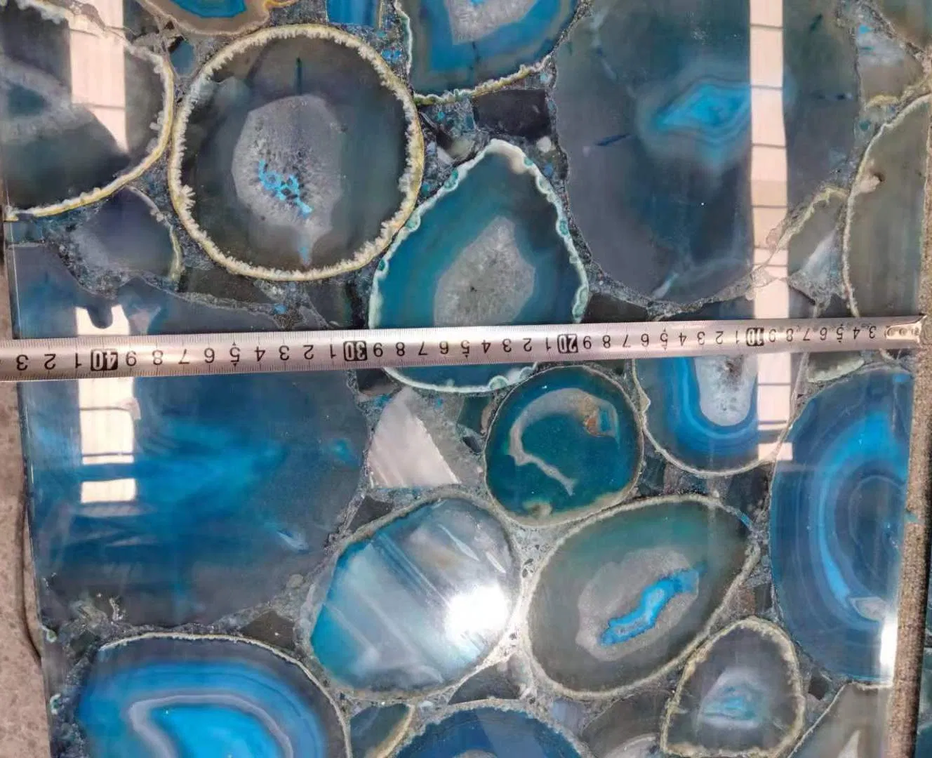 Red/Blue/Yellow/Purple/Grey/Colorful Semi-Precious Gemstone for Floorings Walls Tabletops Vanities