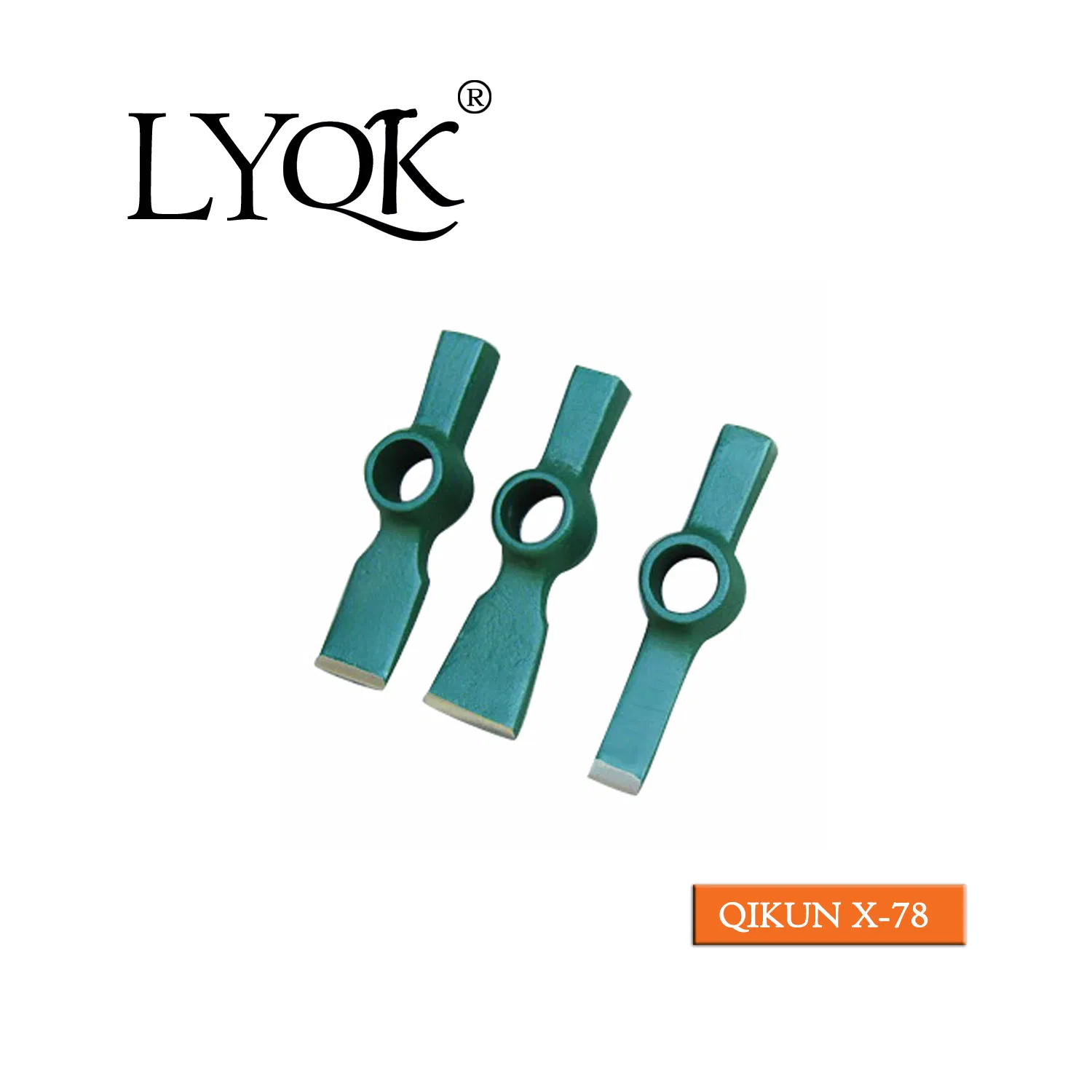 X-75 High Quality Rail Steel 65mn Agriculture Farm Garden Hardware Hand Tools Pick Head Mattock Pickaxe