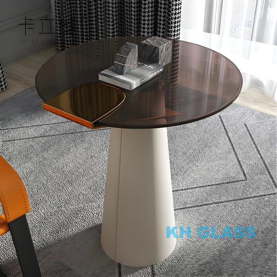 8mm 10mm Tempered Round Glass Tabletop /Tea Coffee Dinning Table
