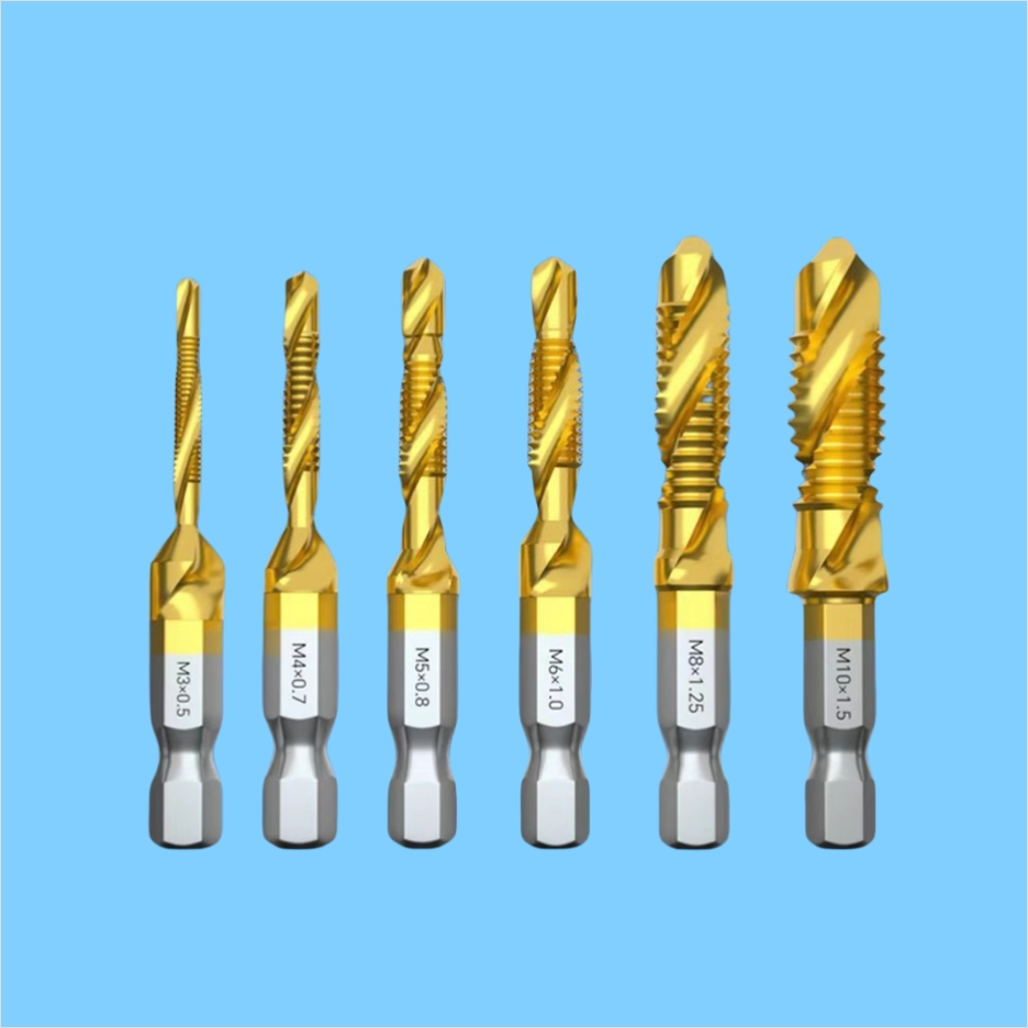 HSS Spiral Flute 2-In1 Combination Drill and Tap Bits M4 X 0.7 JIS