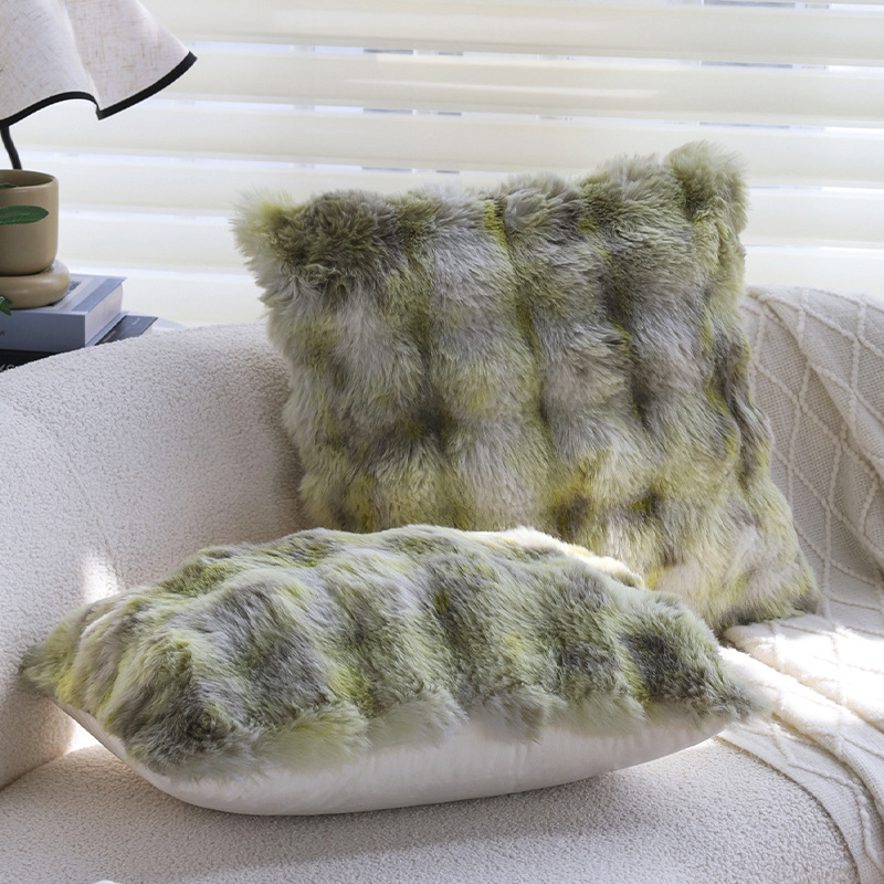 Dairui New Green Bubble Velvet Pillow Covers Thick Couch Cushions Sofa Backrest Bedroom Decor Luxury Home Textiles Wholesale