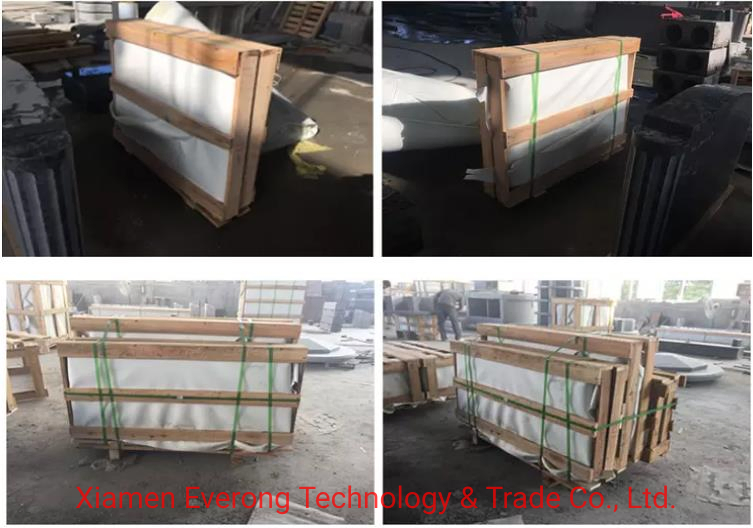 Natural Black Stone Granite Carving Upright Monument for Factory Directly