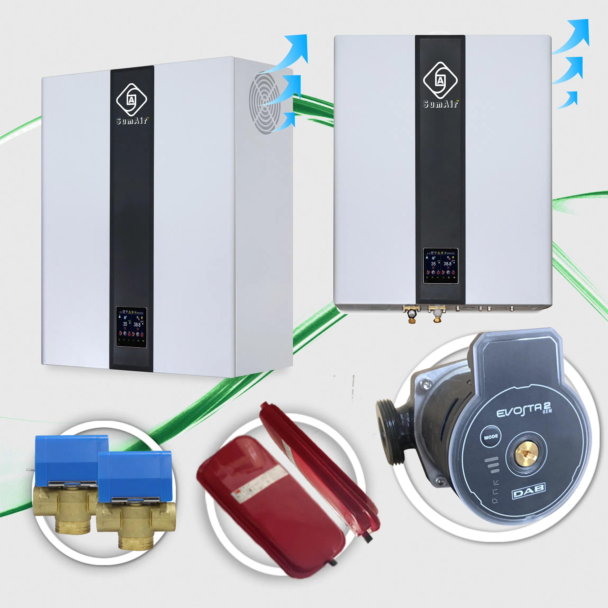Factory Supply -25dg 8-12kw a+++ Top Cop House Heating Daily Hot Water R32 DC Inverter Air Source Air to Water Heater Thermal Pump Boiler