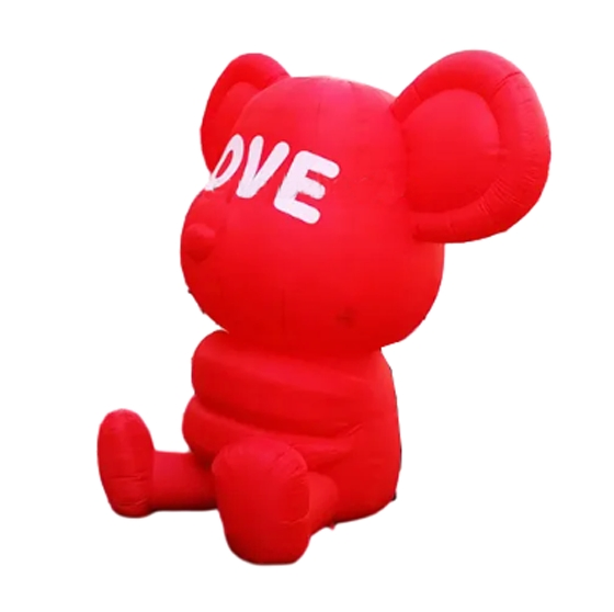 Inflatable Pink Bear for Fun Outdoor Celebrations and Events