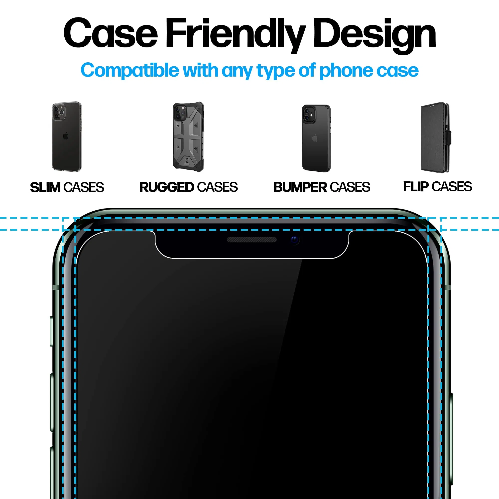 Защитное стекло для iPhone 11 PRO, Premium, 9H, антиударное