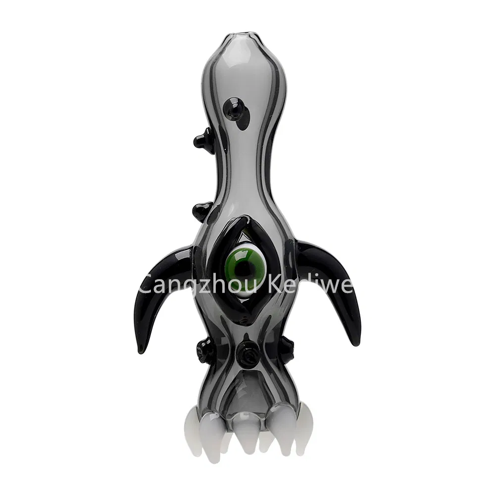 Factory Customized Evil Eye Design Glass Hand Pipe Spoon Pipe for Smoking