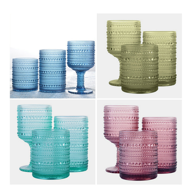 Винтажная стеклянная кружка с ручкой, 300 мл