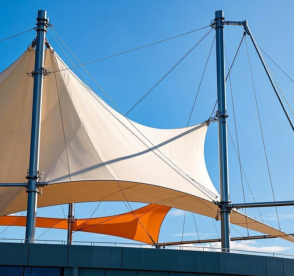 Durable PVDF Tensile Fabric Roof for Steel Structures