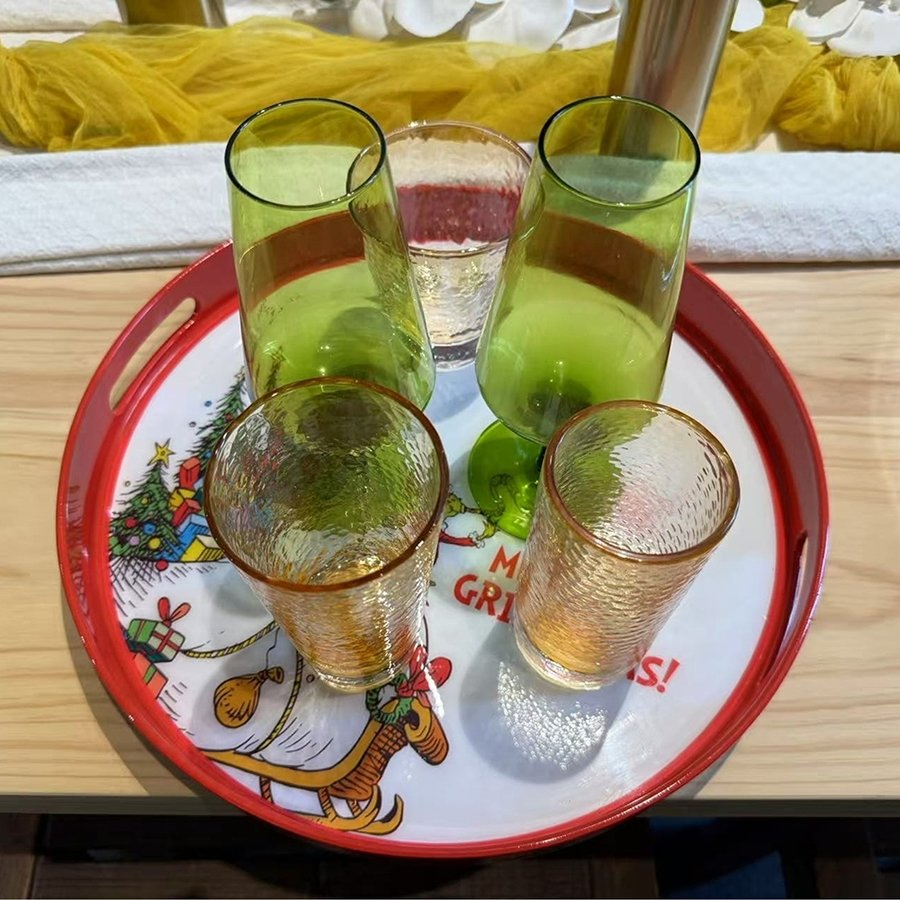 Eco Friendly Red Color Plastic Disposable PP Material Molecular Gastronomy Charger Plate