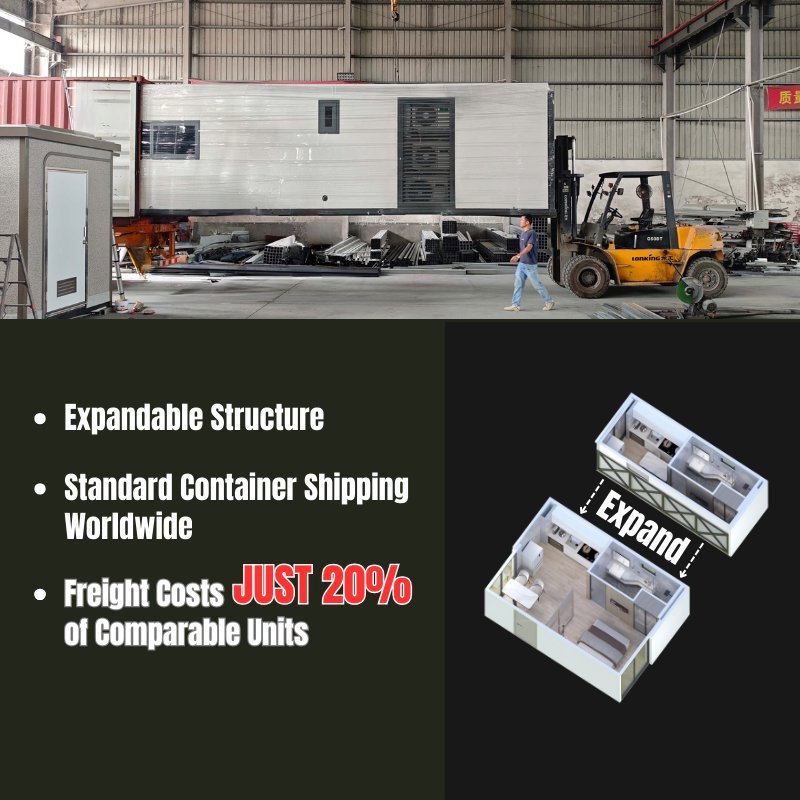 Ranzoo luxury prefab house container prefab home mobile prefab house pod house solar power supported