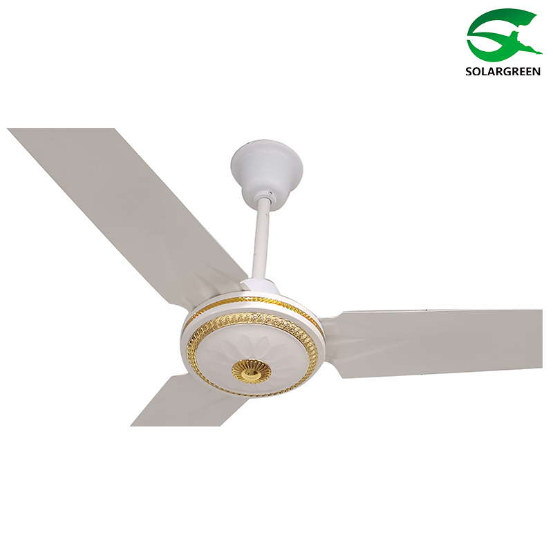 48/56 Inch Iron or Aluminium Blade 12 Volt DC Ceiling Fan with Remote Control