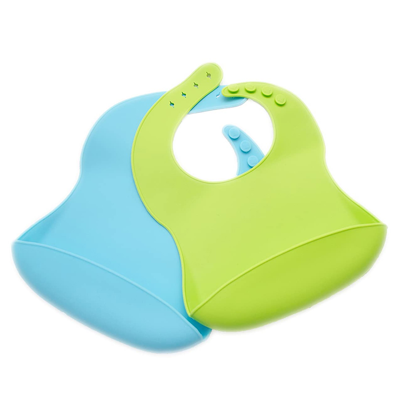 Manufacturer Custom Print Drool Bibs Silicon Baby Bib with Catcher