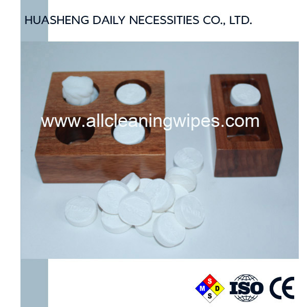 Magic Compressed Towels Wood Holder