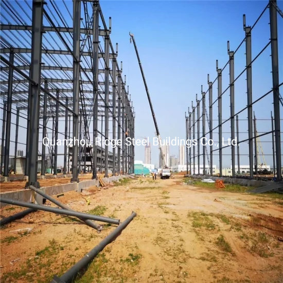 Large Span Galvanized Prefabricated Light Steel Structure Workshop