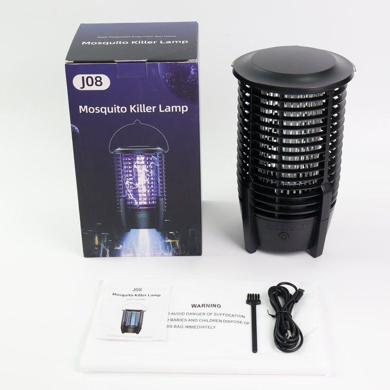 UV Anti-Mosquito Bug Zapper USB-Powered Electric Camping Light Smart Electronic Pest Repellent