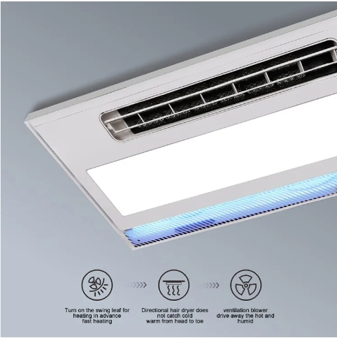 300*600mm Ceiling Installation Integrated Ceiling Wind Heating LED Light Bathroom Multi-Function Heater