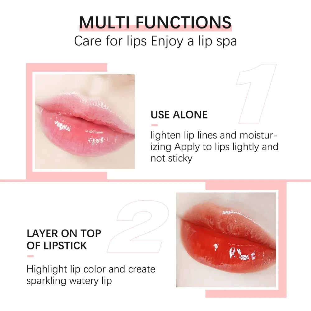 Wholesale Moisturizing Vegan Fruit Cherry Oil Plumper Tint Private Label Lip Glow Oil