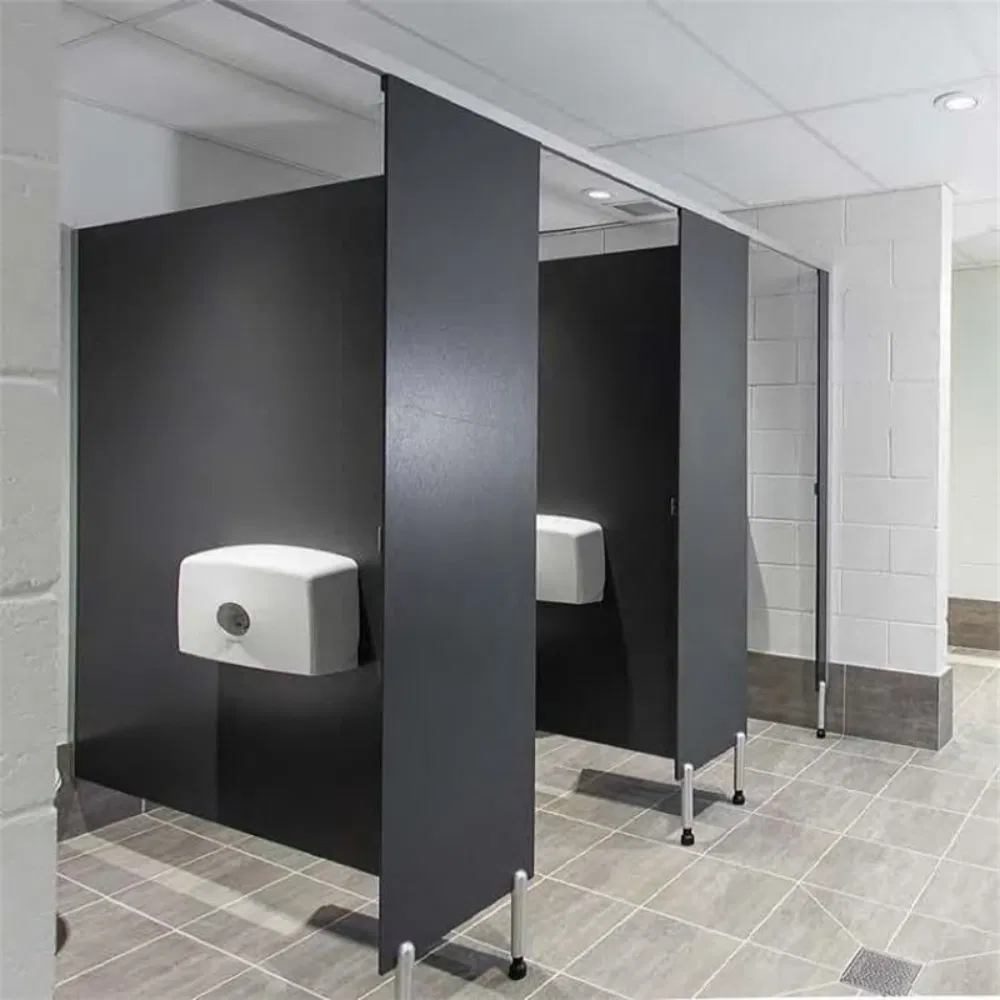 Anti-Fingerprint Full Height Phenolic Board Healthcare Facilities HPL Panel Toilet Cubicle Partition Board