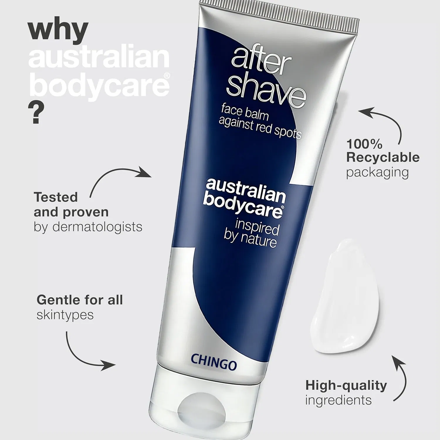 Exquisite Soft Men Aftershave Balm Gentle Hydrating Luxurious Care
