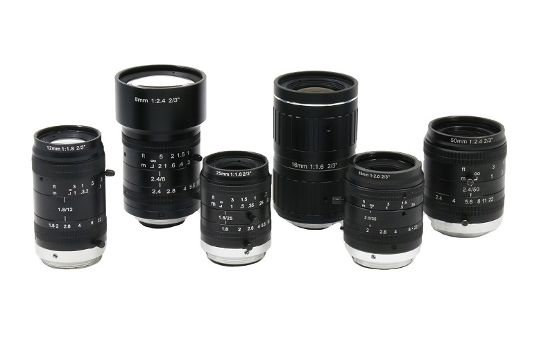 Объектив C-Mount 35mm F2.0 10MP для машинного зрения